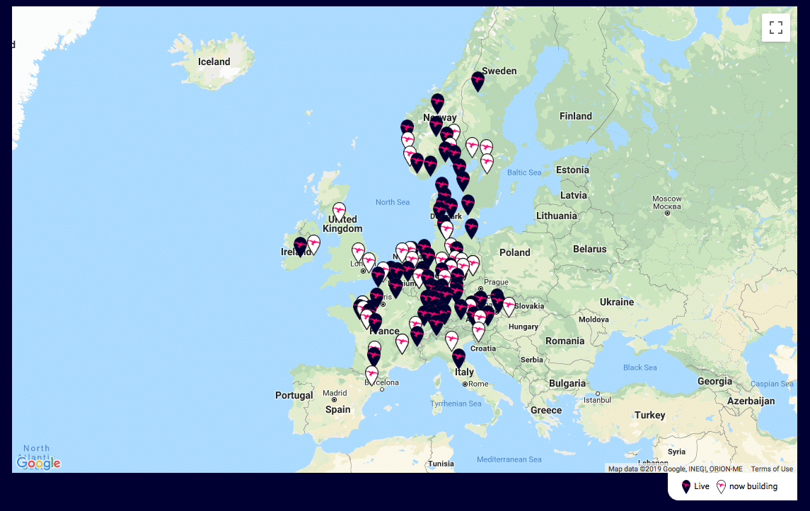point borne de recharge rapide belgique et europe